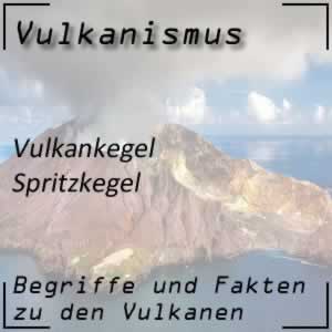 Spritzkegel beim Vulkan