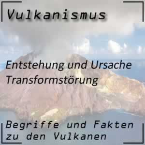 Vulkane durch Transformstörung