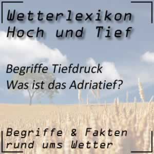 Entstehung des Adriatiefs beim Wetter