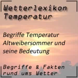 Altweibersommer und seine Entstehung