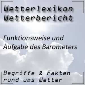 Barometer zum Messen des Luftdrucks