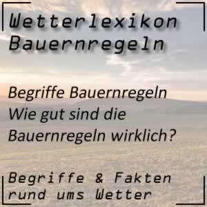 Bauernregeln und das Wetter