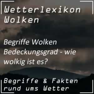 Bedeckungsgrad der Wolken