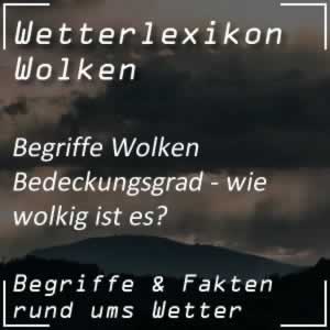 Bedeckungsgrad der Wolken