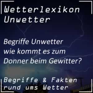 Donner beim Gewitter