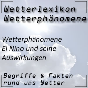 El Nino Wetterphänomen im Pazifik