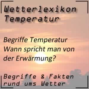 Erwärmung beim Wetter