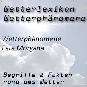 Fata Morgana in der Wüste