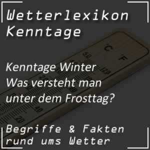 Frosttag in der Wetterstatistik