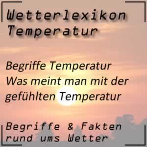 gefühlte Temperatur beim Wetter