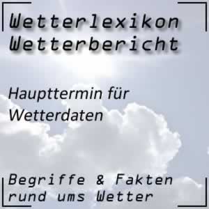 Haupttermin beim Wetterdienst für Wetterdaten