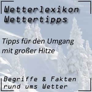 allgemeine Hitzetipps