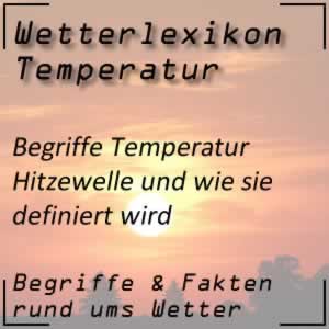 Hitzewelle beim Wetter