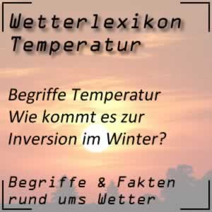 Inversion beim Wetter