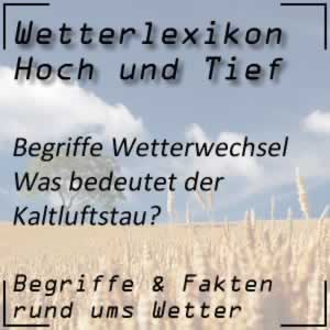 Kaltluftstau beim Wetter