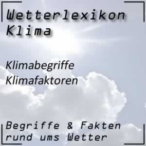 Klimafaktoren bei der Klimaforschung