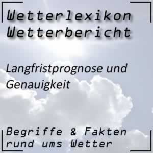 Langfristprognose beim Wetterbericht