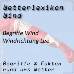 Lee Windrichtung