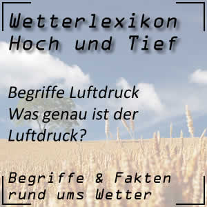 Luftdruck beim Wetter