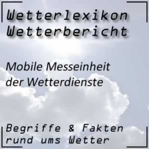 mobile Messeinheit beim Wetterdienst