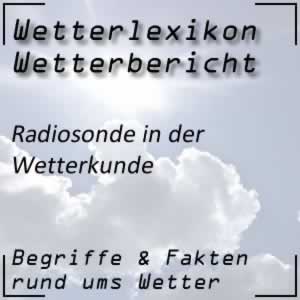 Radiosonde für den Wetterbericht