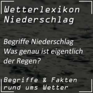 Regen und seine Entstehung