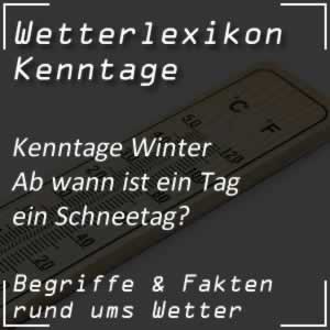 Schneetag in der Wetterstatistik