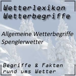 Spenglerwetter beim ersten Schnee