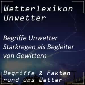 Starkregen beim Unwetter