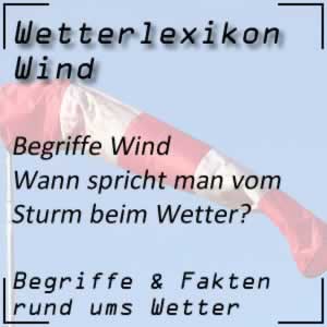 Sturm beim Wetter