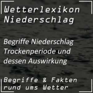 Trockenperiode beim Wetter