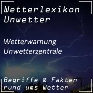 Unwetterzentrale mit Wetterwarnungen