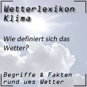 Wetter im Sinne der Meteorologie