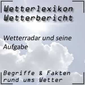 Wetterradar und seine Aufgabe