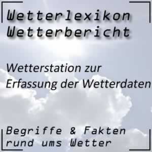 Wetterstation für die Wetterdaten