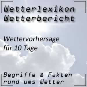 Wettervorhersage für 10 Tage