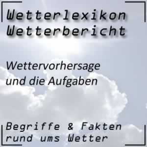 Wettervorhersage beim Wetterbericht