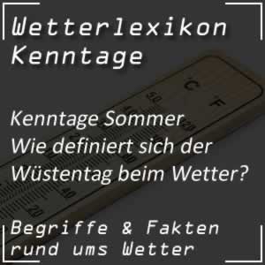 Wüstentag in der Wetterstatistik