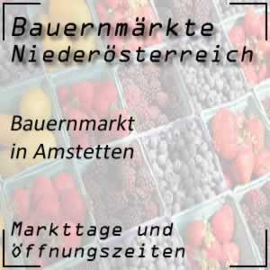 Bauernmarkt Amstetten mit den Öffnungszeiten