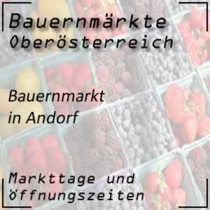 Bauernmarkt Andorf mit den Öffnungszeiten