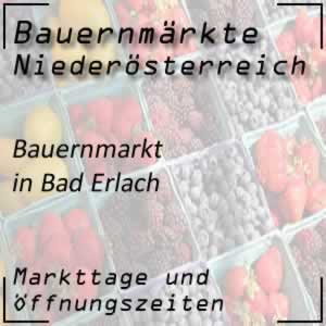 Bauernmarkt Bad Erlach mit den Öffnungszeiten