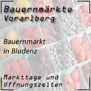 Bauernmarkt Bludenz mit den Öffnungszeiten