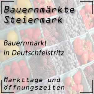 Bauernmarkt Deutschfeistritz mit den Öffnungszeiten