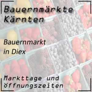 Bauernmarkt Diex mit den Öffnungszeiten