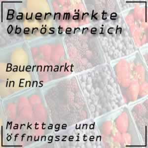 Bauernmarkt Enns mit den Öffnungszeiten