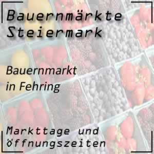 Bauernmarkt Fehring mit den Öffnungszeiten