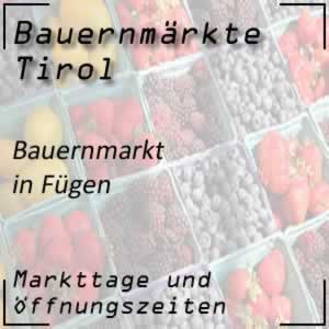 Bauernmarkt Fügen mit den Öffnungszeiten