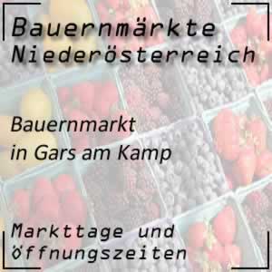 Bauernmarkt Gars am Kamp mit den Öffnungszeiten