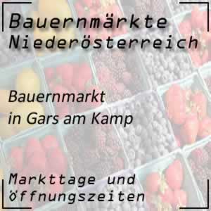 Bauernmarkt Gars am Kamp mit den Öffnungszeiten