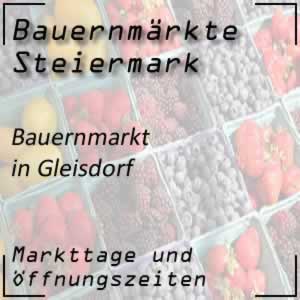 Bauernmarkt Gleisdorf mit den Öffnungszeiten